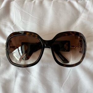 Gucci Women's Oversized Tortoiseshell Sunglasses